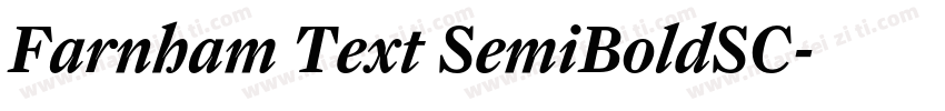Farnham Text SemiBoldSC字体转换